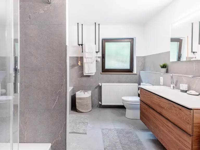Bathroom with shower and tub Ruby